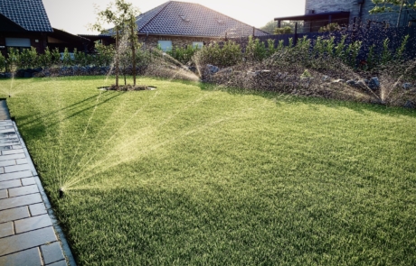 Bewässerungssystem im Verwendung mit Stilisierten lichteinfall
